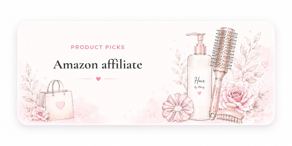 Hair tools and product picks illustration